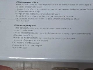 Rampa de madera para perros