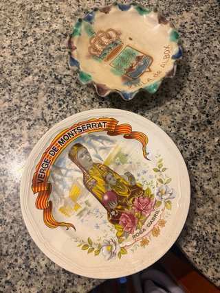 Plato Cerámica Árbol Genealógico 1950