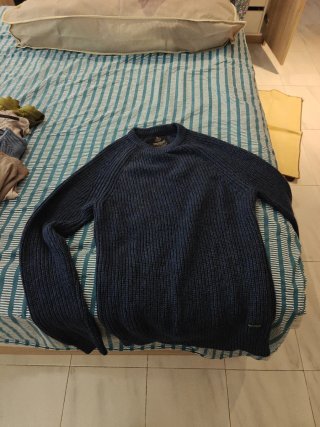 Jersey THREADBARE azul hombre