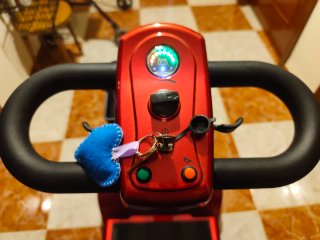Scooter Eléctrico para Mayores Rojo