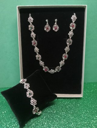 Conjunto Vintage Flores