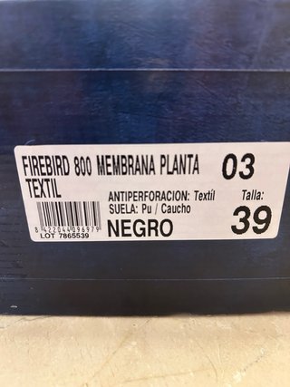 Botas Panter Firebird Talla 39 Negras