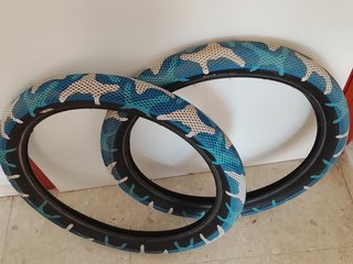 Cubiertas Cult Vans Camuflaje Azul