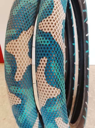 Cubiertas Cult Vans Camuflaje Azul