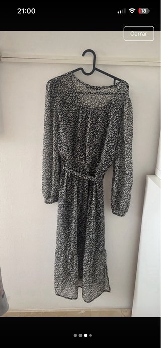 Vestido estampado floral midi