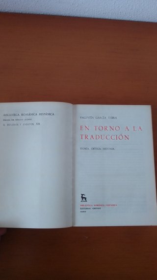 "En torno a la traducción", Valentín García Yebra