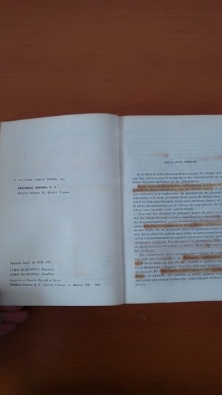 "En torno a la traducción", Valentín García Yebra