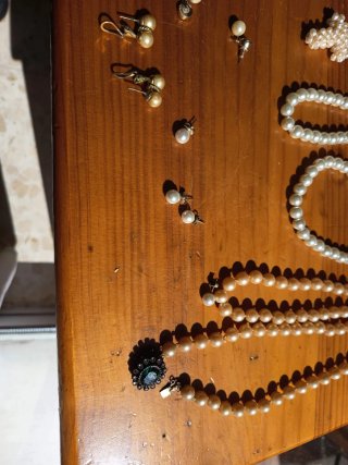 Lote de Joyas Perlas y Cruz