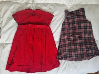 Lote 2 vestidos niña invierno talla 4