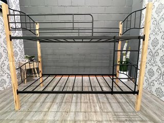 Litera Doble Cama de Madera y Metal 90x190cm