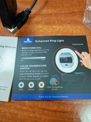 NexiGo N930E Pro Webcam 4K con Luce