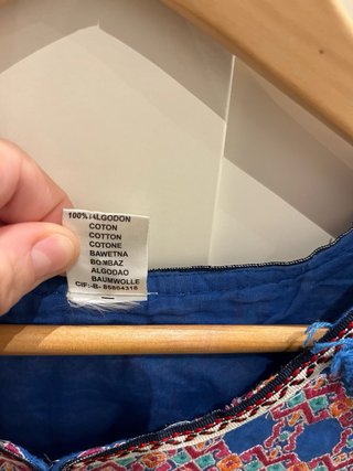 Sobrecamisa MADE IN INDIA bordada mujer
