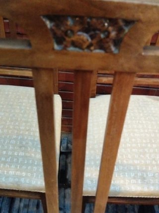 Conjunto 5 Sillas Antiguas Modernistas