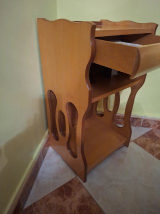 Mueble auxiliar madera con cajón