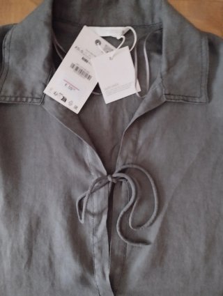 Vestido Kaftan 100% Lino Zara Woman
