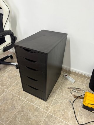 Cajonera de oficina negra