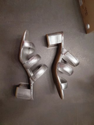 Sandalias Michael Kors plateadas mujer