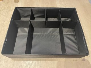 Pack 2 Organizadores Cajón Ikea Negro