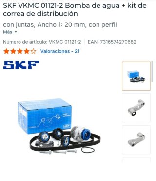 Kit Distribución SKF VKMC 01121-2 Seat León 1.6 16