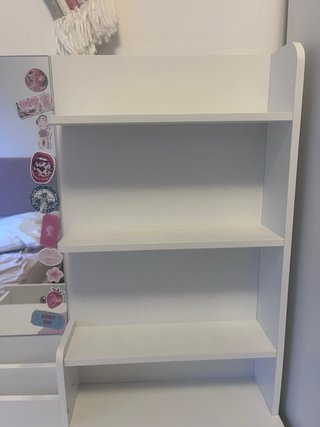 Toeletta per bambini bianca con specchio