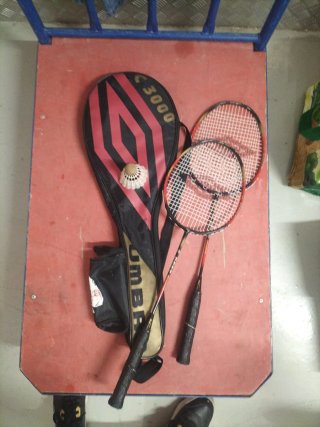 Racchette da badminton Umbro con custodia
