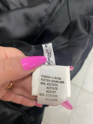 Cappotto vintage  Pierre Cardin con pelliccia nera