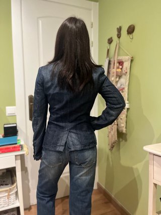 Chaqueta vaquera traje mujer