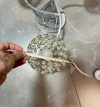 Lámpara de techo cristal 3 luces