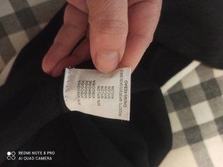 Tubino nero e bianco elasticizzato