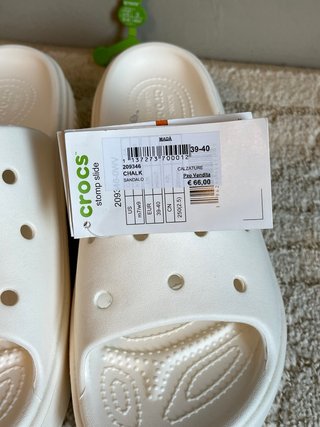 Ciabatte Crocs Platform Bianche Tg 39/40