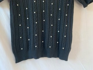 2 maglie Miss Aless tg S nere con perle