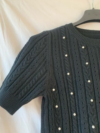2 maglie Miss Aless tg S nere con perle