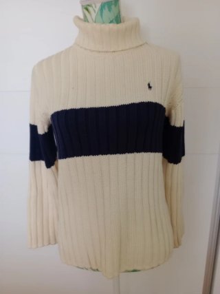 Jersey Polo Ralph Lauren niño beige/azul