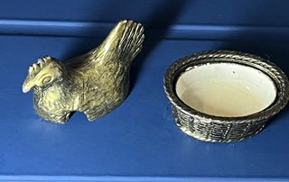 Gallina Cesta Vintage Contenitore Collezione