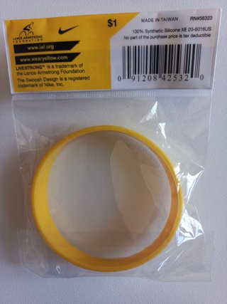 Braccialetto Livestrong originale 2004