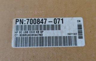 Teclado HP USB Profesional Lector DNI