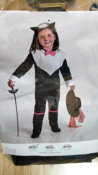 Disfraz infantil gato mosquetero