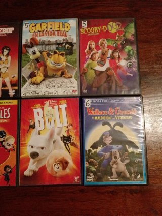 Lote 8 Películas DVD Infantiles (Español)
