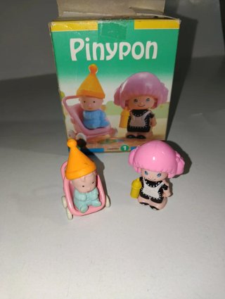 Lote Pinypon: Muñeca y Cuna Bebé