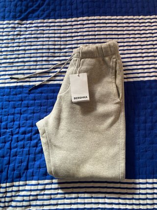 Calça Jogger Cinza Mescla Bershka