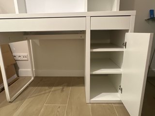Escritorio Ikea Blanco Estantería y Fondo macnetic