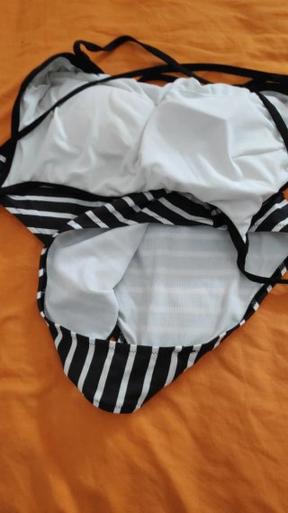 Bañador H&M Rayas Blanco y Negro