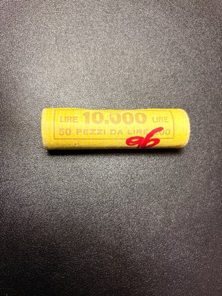 Lire monete celebrativa 50 pezzi da 200 lire 1996