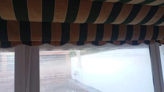 Toldo extensible y pérgola