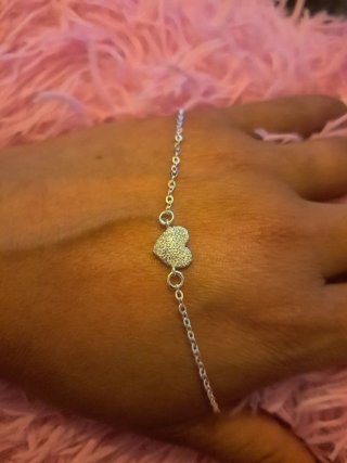 Pulsera Plata 925 Corazón