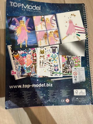 PACK de libro de vestir y gomasomas Top Model