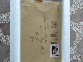 Postal 1984 Reina Madre Reina Isabel y Lady Di