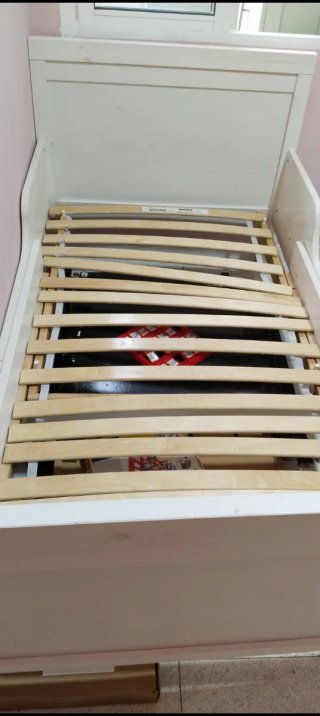 Cama extensible SUNDVIK blanca 80x200 cm