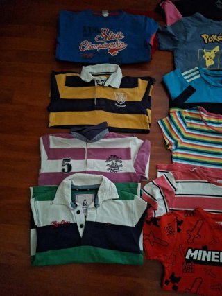 Lote 4 Pantalones Cortos Niño 8-9 Años 10 camiseta