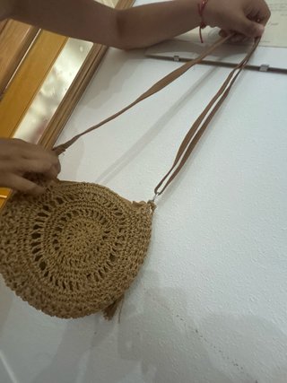 Bolsos de verano crochet beige y rosa